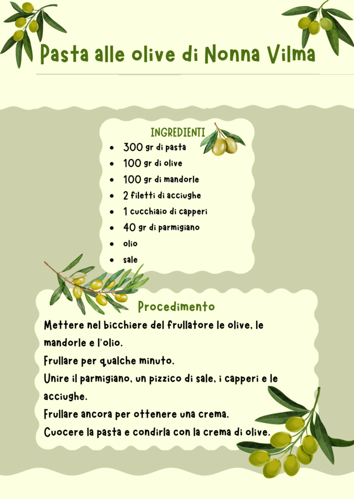 Green and Yellow Illustrative Recipe Card